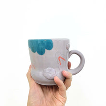Load image into Gallery viewer, Purple puff mug